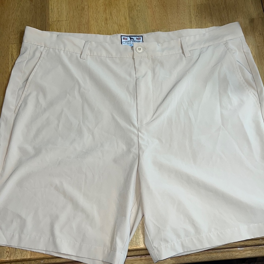 Over Under Cross Current Performance Khaki Shorts size 42, never worn
